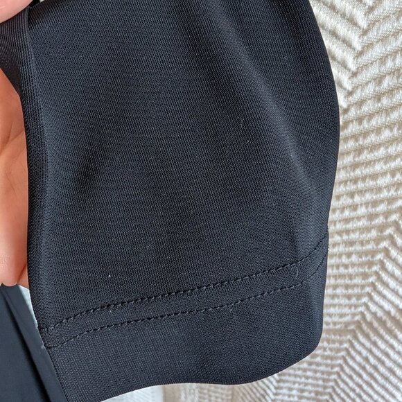 Club Monaco Collection Navy Blue Semi-sheer Maxi dress long sleeve Medium - Picture 9 of 10